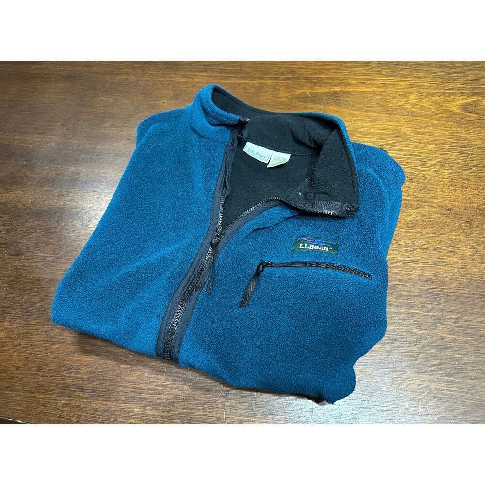 LL Bean Colorblock Fleece Vest Men XL Travel Camping Outdoor Hiking Layer Warm - Picture 10 of 11